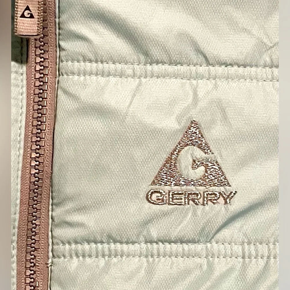Gerry Girls 5/6 Insulated Snow Puffer Winter Jacket Light Aqua‎ Blue Zip Up